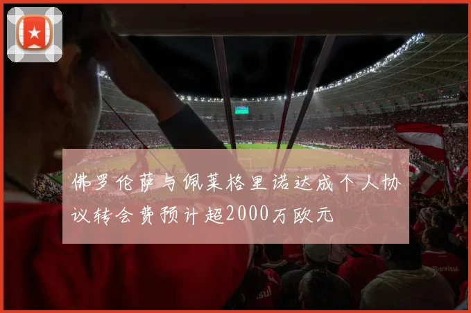 佛罗伦萨与佩莱格里诺达成个人协议转会费预计超2000万欧元
